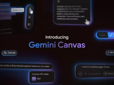 Canvas جمینای بهروزرسانی شد؛ تبدیل سریع اسناد به ارائه Canvas جمینای بهروزرسانی شد؛ تبدیل سریع اسناد به ارائه