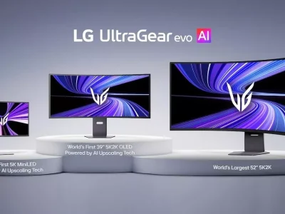 ال‌جی مانیتورهای گیمینگ جدید UltraGear evo مجهز به هوش مصنوعی معرفی کرد