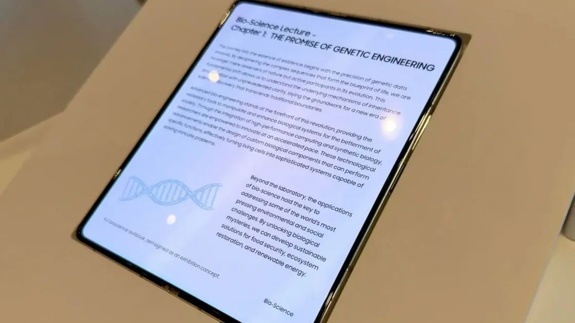 سامسونگ در CES 2026 اولین نمایشگر تاشو بدون چین‌خوردگی را رونمایی کرد